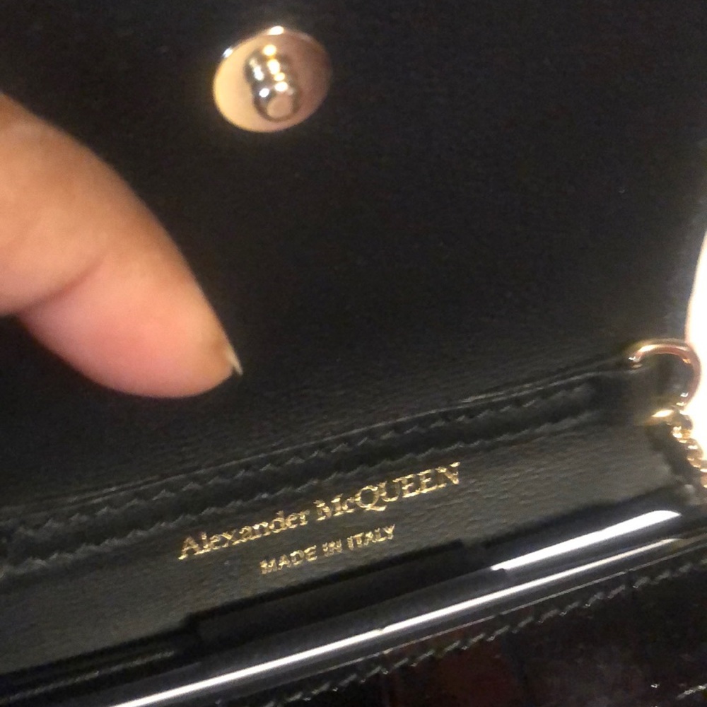 New Al McQueen mini purse length is 3/12 by 2/12 - Picture 2 of 5